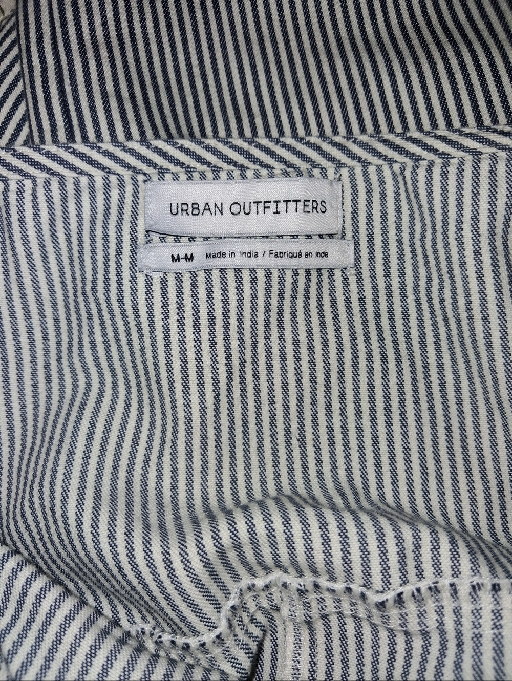 URBAN OUTFITTERS MIRANDA RAILROAD STRIPED WIDE LEG JUMPSUIT - Picture 9 of 10